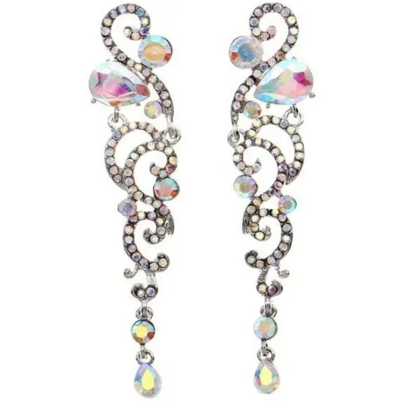 Ab crystal deals earrings for prom